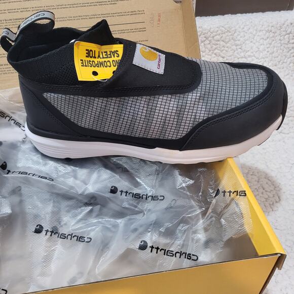 NEW Carhartt Footwear Haslett ESD Nano Toe Work Black Sneaker SIZE 8 .5 M - Picture 3 of 8